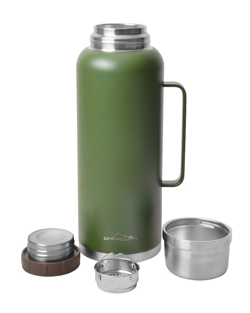 CAMPOUT ÇİFT KATMANLI HAKİ TERMOS 2600 ML