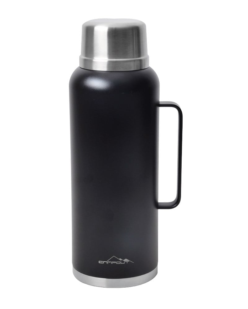 CAMPOUT ÇİFT KATMANLI SİYAH TERMOS 2600 ML