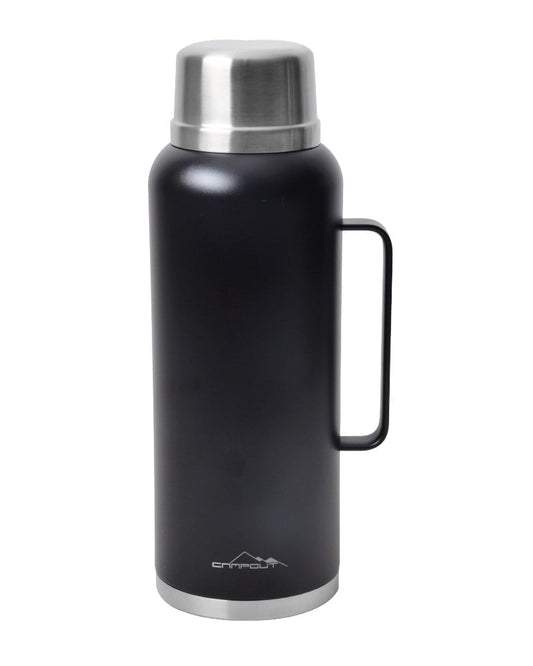 CAMPOUT ÇİFT KATMANLI SİYAH TERMOS 2600 ML