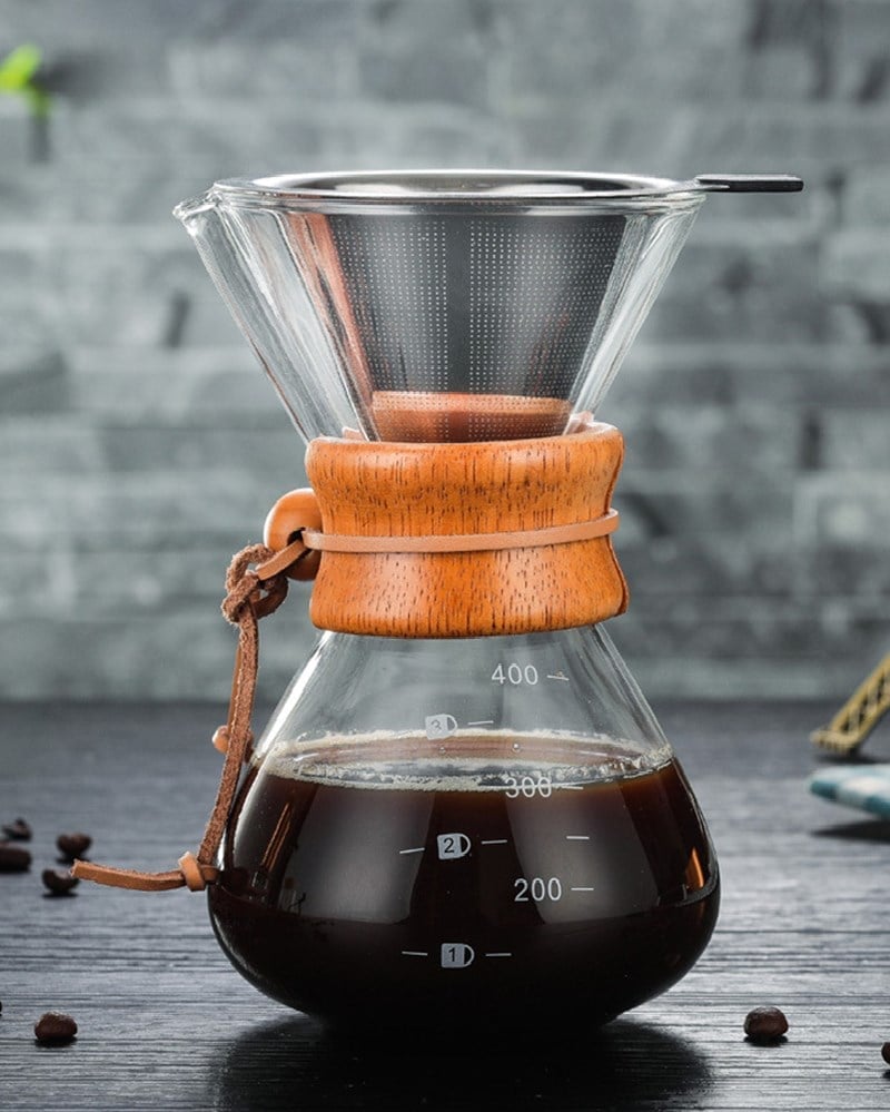 FİLTRE KAHVE CAM SET 400 ML